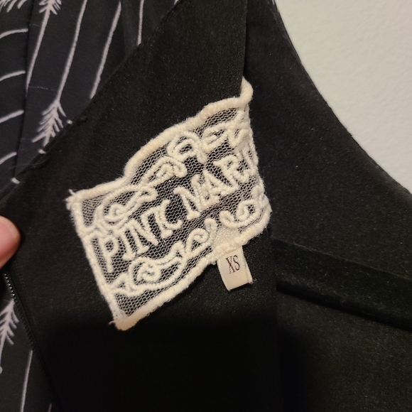 Pink Martini Black Pinstripe Arrow/Tree Mini Dress - Picture 8 of 12